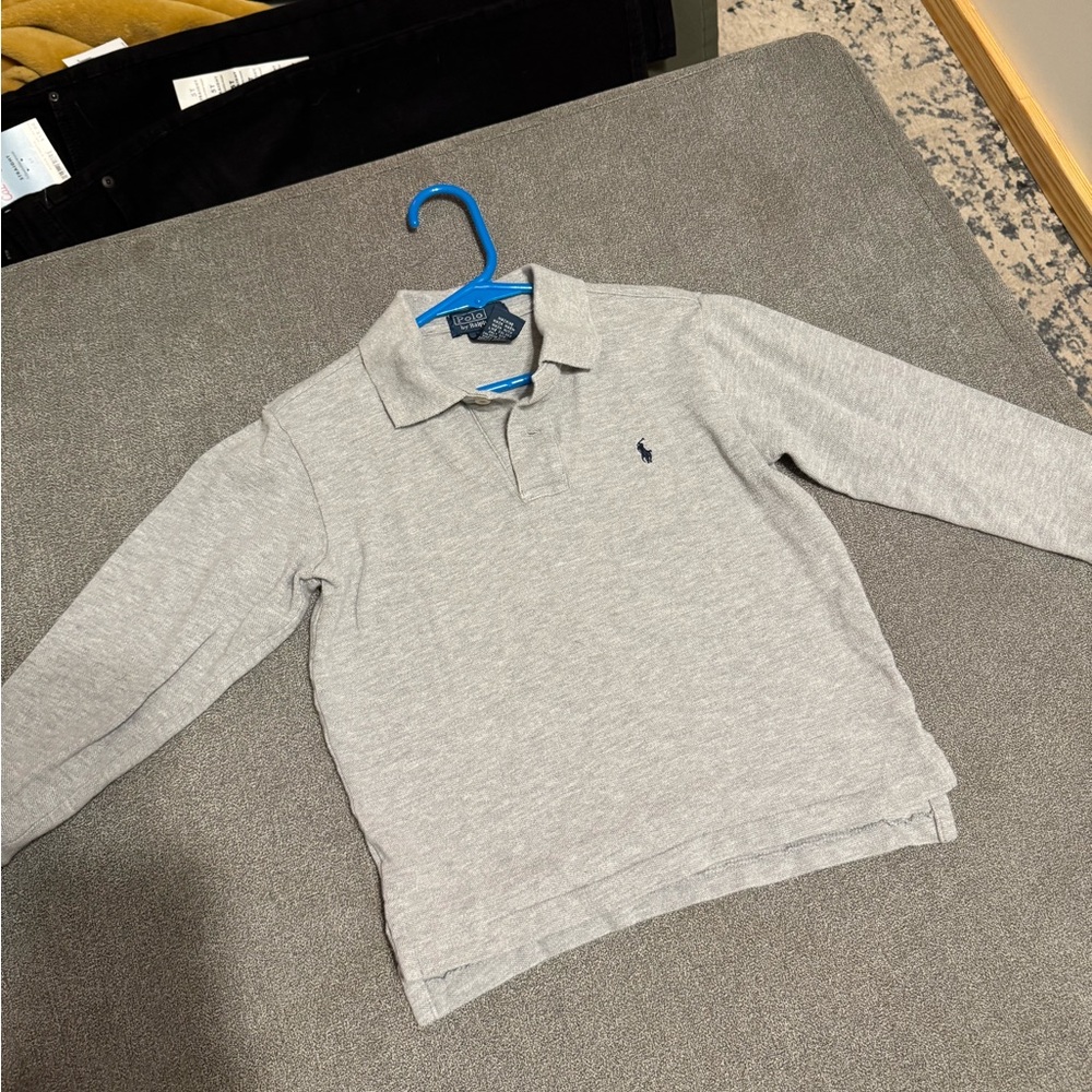 Ralph Lauren Gray Polo Long Sleeve Shirt